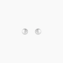Boucles D'oreilles Puces Or Blanc Fidelia