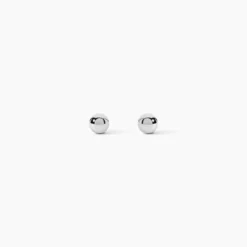 Boucles D'oreilles Puces Or Blanc Fidelia