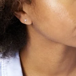 Boucles D'oreilles Puces Or Jaune Mael Smalto