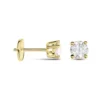 Boucles D'oreilles Puces Or Jaune Victoria Diamants