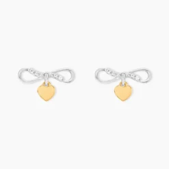Boucles D'oreilles Puces Or Jaune Oxyde De Zirconium
