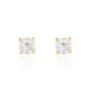 Boucles D'oreilles Puces Or Jaune Victoria Diamants