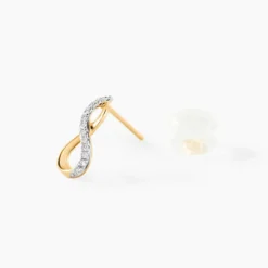 Boucles D'oreilles Puces Osanna Or Jaune Diamants