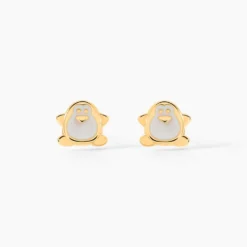 Boucles D'oreilles Puces Ping Or Jaune