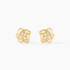 Boucles D'oreilles Puces Rozsi Or Jaune Oxyde De Zirconium