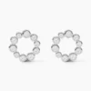 Boucles D'oreilles Puces Ryo Argent Blanc Oxyde De Zirconium