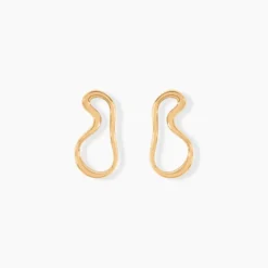 Boucles D'oreilles Puces Seyda Plaqué Or Jaune