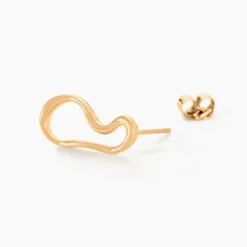 Boucles D'oreilles Puces Seyda Plaqué Or Jaune