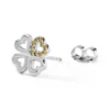 Boucles D'oreilles Puces Sigrid Argent Blanc Oxyde De Zirconium