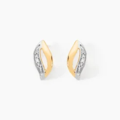 Boucles D'oreilles Puces Smeralda Or Jaune Diamant