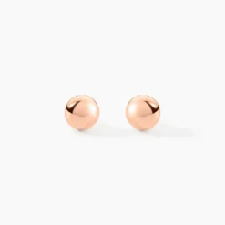 Boucles D'oreilles Puces Virgie Argent Rose