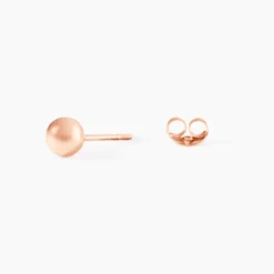 Boucles D'oreilles Puces Virgie Argent Rose