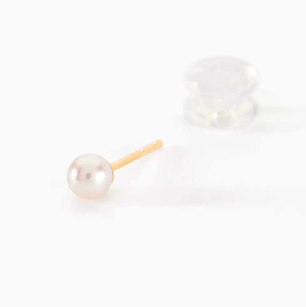 Boucles D'oreilles Suki Or Jaune Perle De Culture