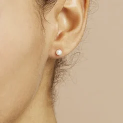 Boucles D'oreilles Suki Or Jaune Perle De Culture