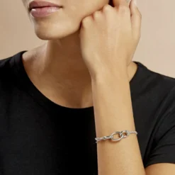 Bracelet Abassia Argent Blanc