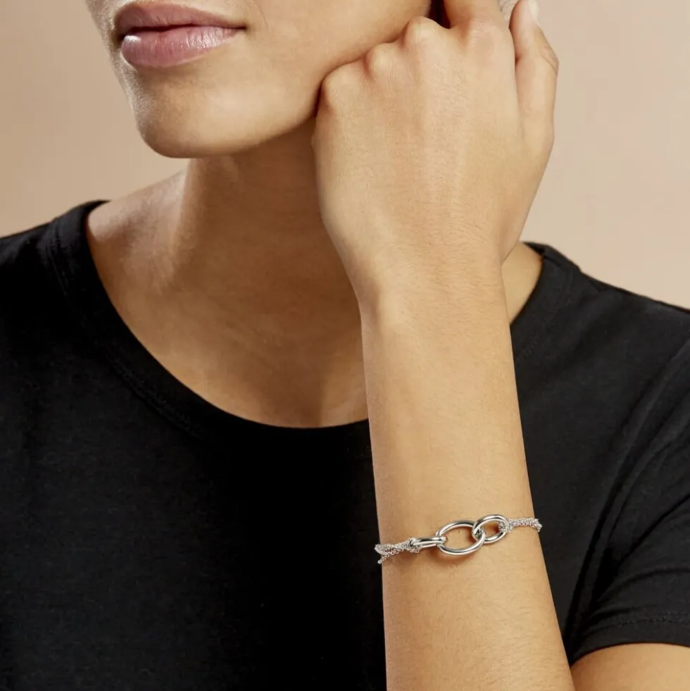 Bracelet Abassia Argent Blanc