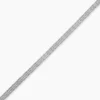 Bracelet Abie Torsade Argent Blanc