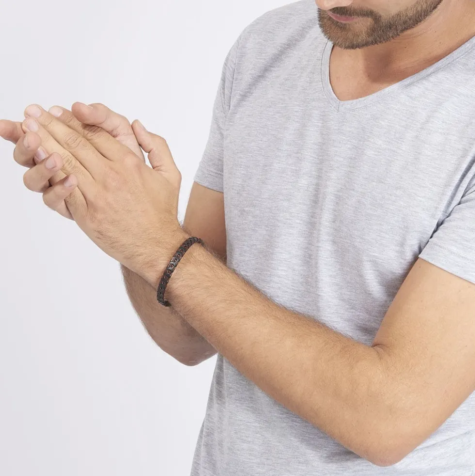 Bracelet Acier Blanc Yannis