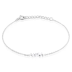 Bracelet Adonia Argent Blanc Oxyde De Zirconium