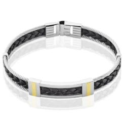 Bracelet Aichatou Or Acier Blanc