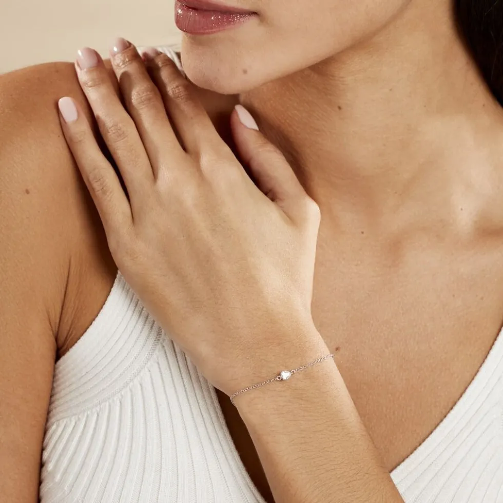 Bracelet Alda Argent Blanc Oxyde De Zirconium