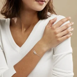 Bracelet Alicia Argent Blanc Céramique
