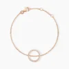 Bracelet Alysone Argent Rose Oxyde De Zirconium
