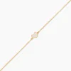 Bracelet Amaryllis Coeur Or Jaune Nacre