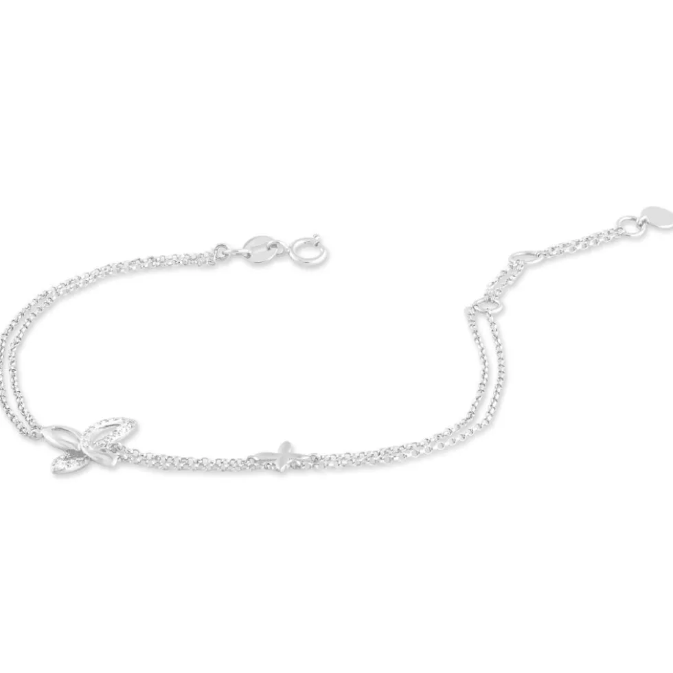 Bracelet Anahi Or Blanc Diamant