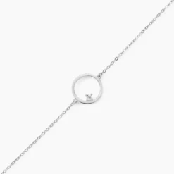 Bracelet Anas Argent Blanc Oxyde De Zirconium