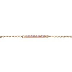 Bracelet Andrew Argent Rose Oxyde De Zirconium Rose