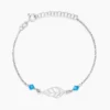 Bracelet Angelika Argent Blanc Pierre De Synthese