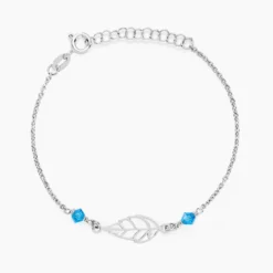 Bracelet Angelika Argent Blanc Pierre De Synthese