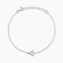Bracelet Anna Argent Blanc Oxyde De Zirconium