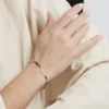 Bracelet Argent Blanc Alyona