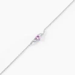 Bracelet Argent Blanc Avalon Oxyde De Zirconium