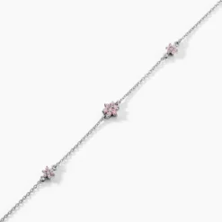 Bracelet Argent Blanc Blossom Bash Oxyde De Zirconium