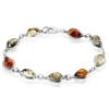 Bracelet Argent Blanc Fallone Ambres