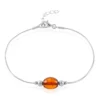 Bracelet Argent Blanc Safaa Ambre