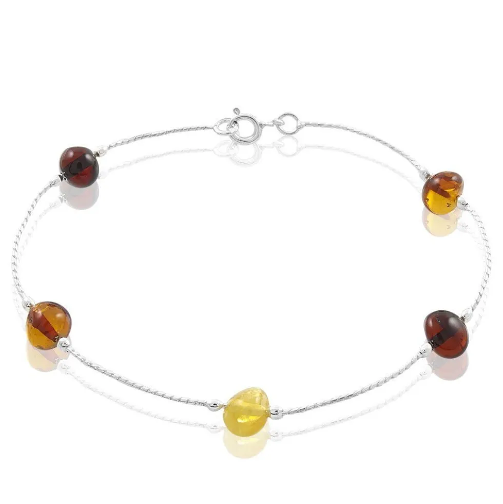 Bracelet Argent Blanc Siaae Ambres