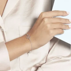 Bracelet Argent Blanc Waly