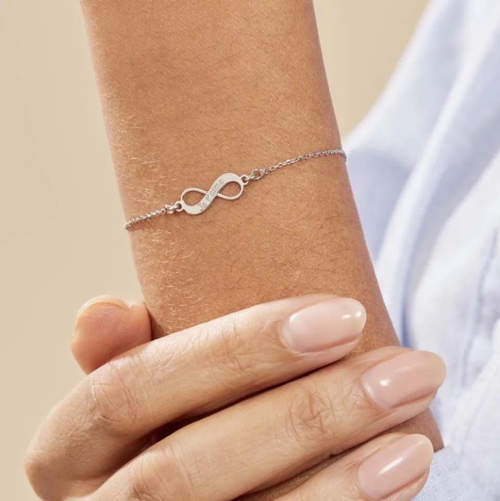 Bracelet Argent Blanc Wandis