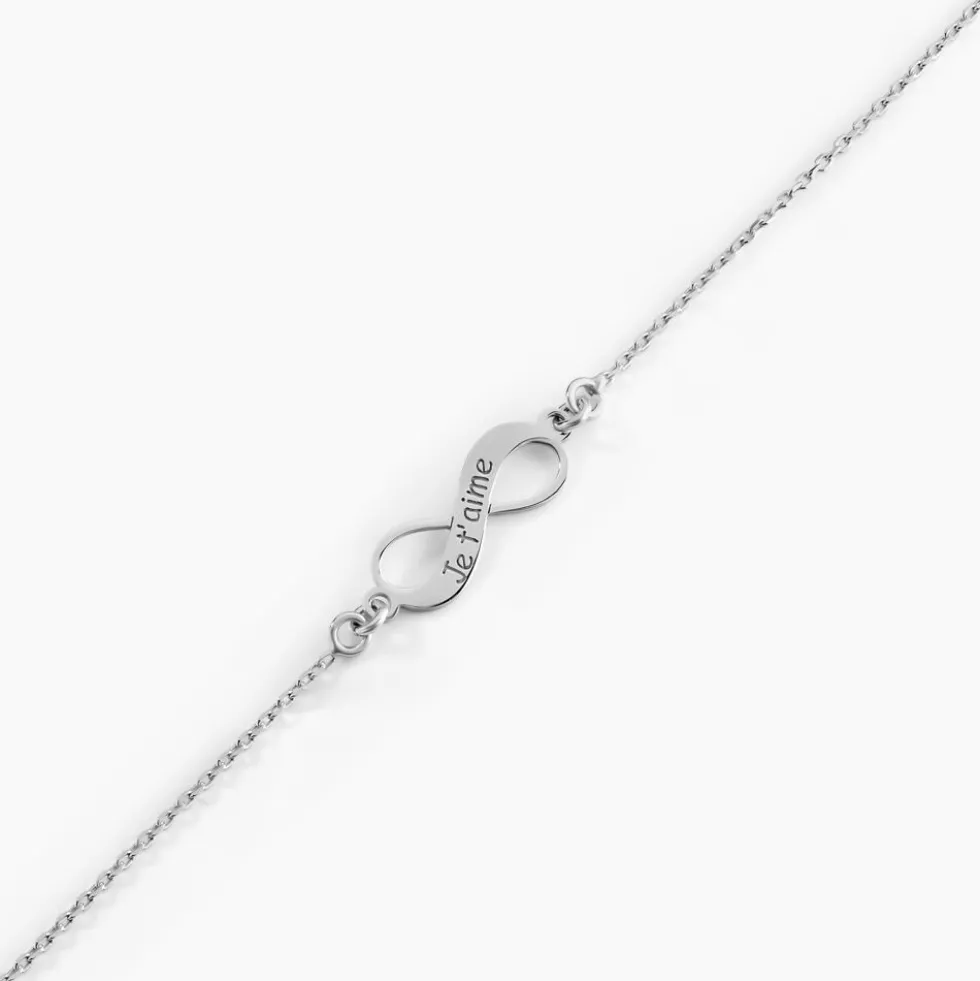 Bracelet Argent Blanc Wandis