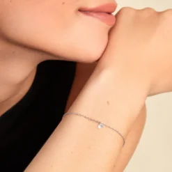 Bracelet Argent Constantin Argent Blanc Oxyde