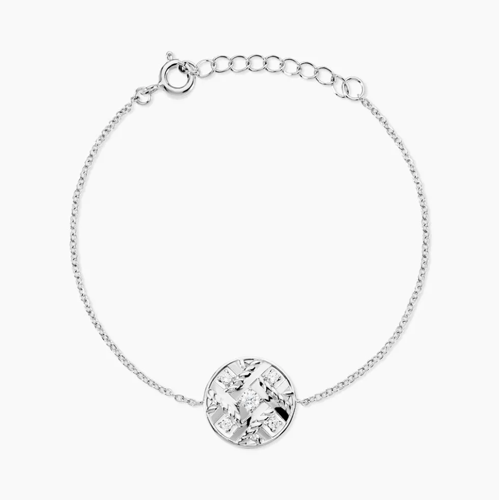 Bracelet Argent Herbert Oxydes De Zirconium