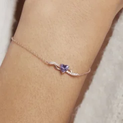 Bracelet Argent Rose Avalon Oxyde De Zirconium
