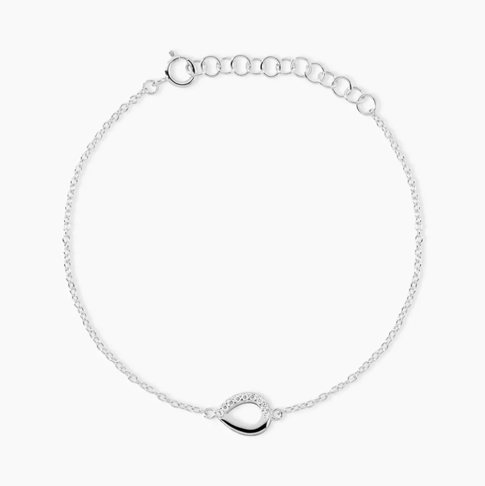 Bracelet Argent Tancelin Oxydes De Zirconium
