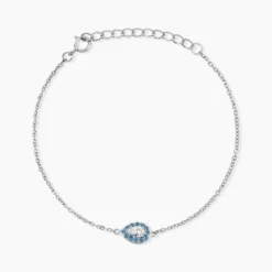 Bracelet Argent Tania Oxydes De Zirconium
