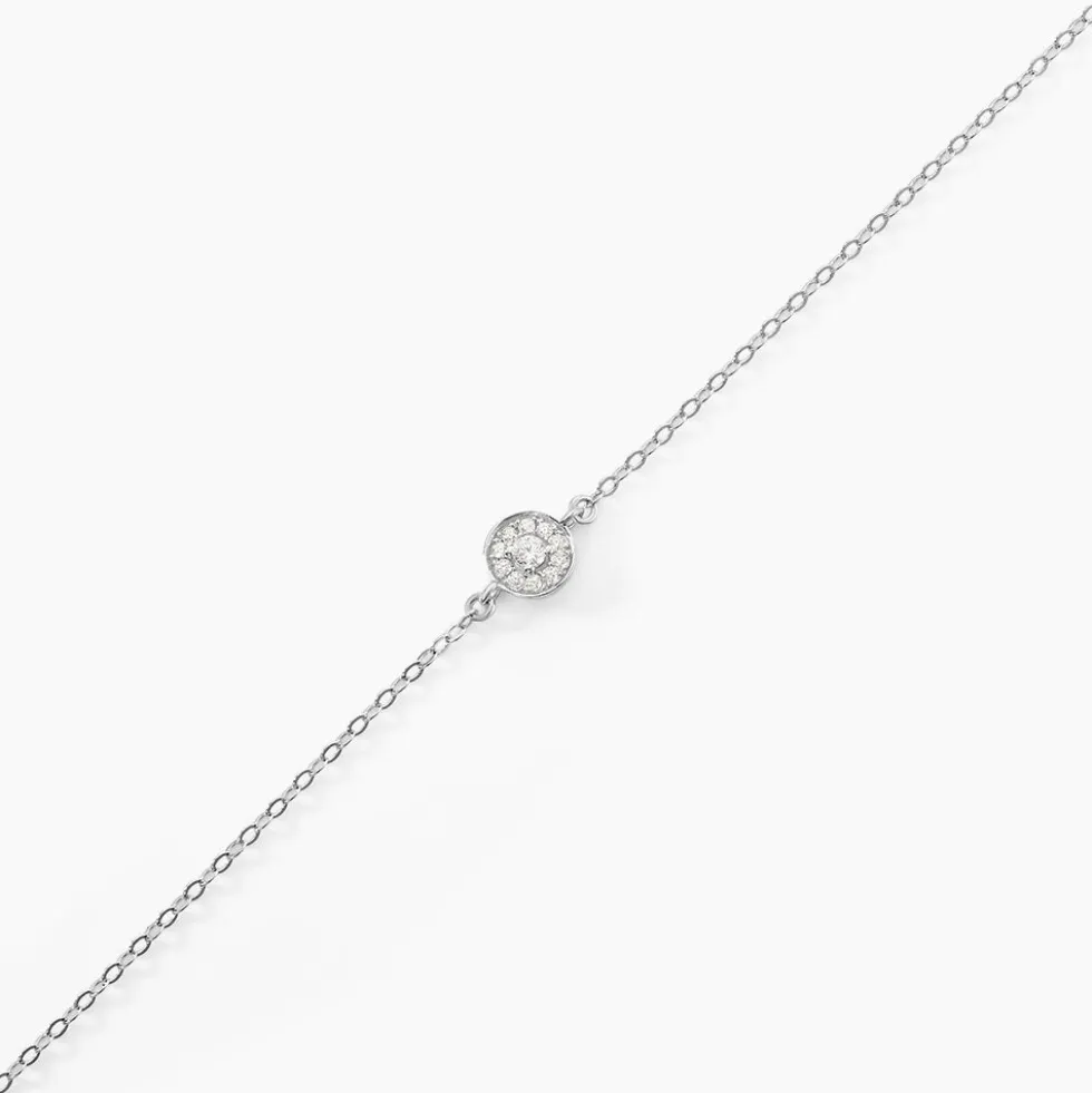Bracelet Auxana Argent Blanc Oxyde De Zirconium