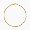 Bracelet Azelys Maille Corde Plaqué Or Jaune